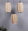 Black Bamboo Cluster Hanging Light