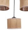 Black Bamboo Cluster Hanging Light