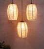Black Bamboo Cluster Hanging Light