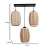 Black Bamboo Cluster Hanging Light