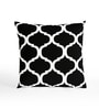 Black Bean Microfiber Moroccan 16X16 Inches Cushion Covers Set Of 5