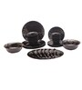 Black Beauty (33 Pieces) Glass Dinnerware Set