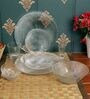 Clear (33 Pieces) Glass Dinnerware Set