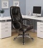 Black Leatherette Executive Chair in Black Colour Black Leatherette Executive Chair in Black Colour
