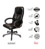 Black Leatherette Executive Chair in Black Colour Black Leatherette Executive Chair in Black Colour