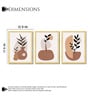 Botanical Vase & Leaf Wall Art Framed Set of 3