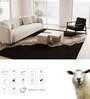 Beige Abstract Woolen 48 x 72 Inches Hand Tufted Rug