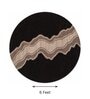 Beige Abstract Woolen 72 x 72 Inches Hand Tufted Rug