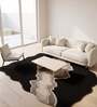 Beige Solid Woolen 72 x 108 Inches Hand Tufted Rug