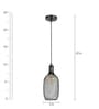 Krisa Black Metal Hanging Light