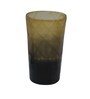 Black And Brown Diamond Pattern Glass Tea Light Holder for Home D cor
