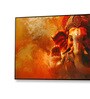 Black Canvas Framed Majestic Ganesha on Orange Canvas Wall Painting(18X36 Inch)