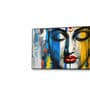 Black Canvas Framed Radiant Serenity: Shiva's Essence Wall Painting(18X36 Inch)