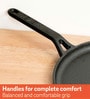 Pre Seasoned 9.4 Inch Black Cast Iron Dosa Tawa