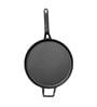 Pre Seasoned 9.4 Inch Black Cast Iron Dosa Tawa