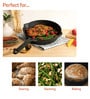 Pre- Seasoned Skillet 8.7 Inch Hard Anodised Black Cast Iron Frying Pan