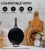 Black Cast Iron Non-Stick Skillet Pan