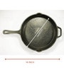Skillet 10 Inch Hard Anodised Black Cast Iron Frying Pan