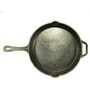 Skillet 10 Inch Hard Anodised Black Cast Iron Frying Pan