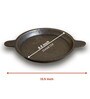 Tourmaline 8.5 Inch Black Cast Iron Tawa