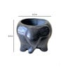 Black Cement Sweet tooth- Elephant Handcrafted Planter