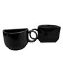 Black Ceramic  (Set Of 6) Tea Cup
