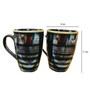 Black Ceramic  320 ml ( Set of 2) Coffee Mug