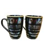 Black Ceramic  320 ml ( Set of 2) Coffee Mug