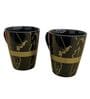 Black Ceramic  Tea Cups
