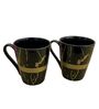 Black Ceramic  Tea Cups