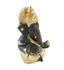 Black Ceramic 3.5 Inch Ganesha Idol