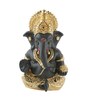 Black Ceramic 3.5 Inch Ganesha Idol