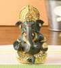 Black Ceramic 3.5 Inch Ganesha Idol