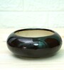 Black Ceramic Desk Pot