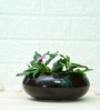 Black Ceramic Desk Pot