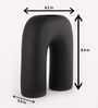 Black Ceramic Vase