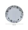 Chain 12 Pcs White & Grey Melamine Dinnerware Set