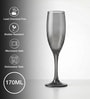 Black Champagne Glass Set of 6
