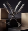 Black Champagne Glass Set of 6