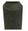 Black Charcoal Textured Geometric Pattern Decorative Vase