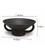 Black Charcoal Urli Bowl for Floating Candles & Flowers Elegant Centerpiece