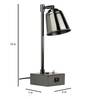 Marsden Black Adjustable Study Lamp With Steel Base