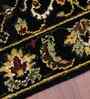 Black Persian Wool 2x3 Feet Handmade  Dhurrie