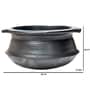 Black Clay Handi with Handle and Lid 4 Litre 