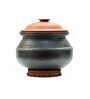 Black Clay Handi with Lid 1 Litre