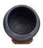 Black Clay Handi with Lid 1 Litre