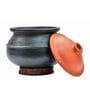 Black Clay Handi with Lid 3 Litre