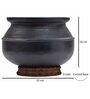 Black Clay Handi with Lid 3 Litre
