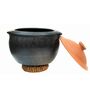 Black Clay SaucePot with Lid 1 Litre