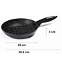 Vivaan 8 Inch Non- Stick Black Aluminium Frying Pan